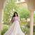 kora cotton multi thread embroidered real mirror work gown  12 meter flair designer ethnic dress 