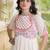 kora cotton multi thread embroidered real mirror work gown  12 meter flair designer ethnic dress 