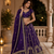 violet color Sequins and Zari Embroidery and Thread work silk blend Lehenga Choli set