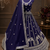 violet color Sequins and Zari Embroidery and Thread work silk blend Lehenga Choli set