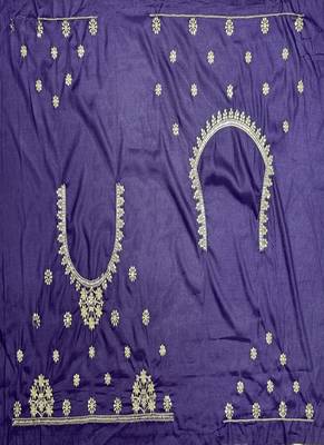 violet color Sequins and Zari Embroidery and Thread work silk blend Lehenga Choli set 5
