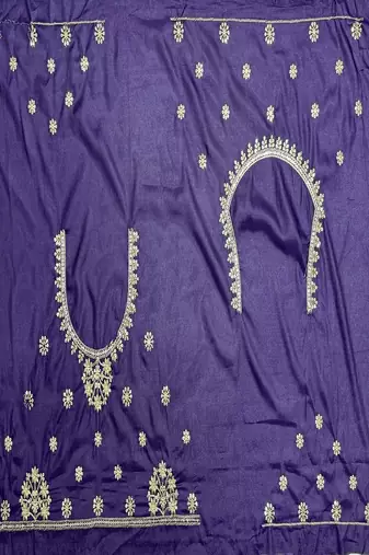 violet color Sequins and Zari Embroidery and Thread work silk blend Lehenga Choli set
