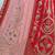 pink red velvet zari embroidered bridal lehenga set