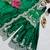 dark green color codding embroidery sequins work satin kurti sharara set