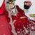 maroon color codding embroidery sequins work satin kurti sharara set