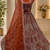 orange color Fancy Patten and Motif Crystal and Sequince work net Lehenga Choli set