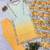yellow color embroidery and mirror work silk blend salwar suit