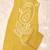 Yellow pure cotton mirror work bandhani printed kurta set