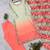 peach color embroidery and mirror work silk blend salwar suit