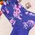 Violet Color Brush floral digital print work Silk Blend Shirt Palazzo Set