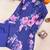 Violet Color Brush floral digital print work Silk Blend Shirt Palazzo Set