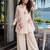 white color brush floral digital print work silk blend shirt palazzo set
