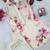 white color brush floral digital print work silk blend shirt palazzo set