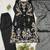 Black Color Embroidery Work Silk blend Salwar Suit