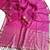 Pink Color Jacquard Weaving Work Georgette Saree