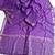 Purple Color Jacquard Weaving Work Georgette Saree