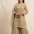 Gold Color Sequence  Embroidery Work Silk blend Salwar Suit