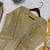 Gold Color Sequence  Embroidery Work Silk blend Salwar Suit