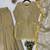 Gold Color Sequence  Embroidery Work Silk blend Salwar Suit