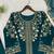 Teal Color Sequence  Embroidery Work Silk blend Salwar Suit