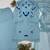 sky blue color embroidery work organza salwar suit
