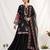 Black Color Sequence Embroidery Work Silk Blend Salwar Suit