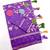 Purple Color Jacquard Weaving Work Georgette Saree