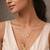 gold plated double layer kundan necklace
