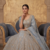  Dusty Blue Sequin Embroidered Lehenga Choli with Dupatta