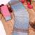 Women's sky blue pink tissue shimmer handloom cotton saree with floral print (t-sfhcs327)