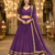 Wine Georgette Lehenga Choli with Dupatta | Navratri Garba & Dandiya Outfit | Golden Lace Ethnic Festive Wear