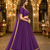 Wine Georgette Lehenga Choli with Dupatta | Navratri Garba & Dandiya Outfit | Golden Lace Ethnic Festive Wear