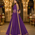 Wine Georgette Lehenga Choli with Dupatta | Navratri Garba & Dandiya Outfit | Golden Lace Ethnic Festive Wear