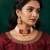 red white kundan choker set