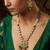 green meenakari long necklace set
