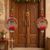 handmade multicolor hangingtraditional wall hanging decorative latkan hanging decorations (pack of 2)