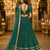 Womens Green Georgette Lehenga Choli with Dupatta Navratri Garba and Dandiya Outfit Golden Lace Ethnic Festive Wear