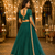 Womens Green Georgette Lehenga Choli with Dupatta Navratri Garba and Dandiya Outfit Golden Lace Ethnic Festive Wear