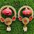 decorative shubh labh moti chudi peony hanging perfect for home decorhandmade toran for main door decor (pack of 2)