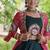 Lehenga Choli with Bandhani Print Kutchi Patch Work Shrug with 12M Flair Frill Lehenga-Free size stitched 