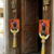 handmade shrinath ji shubh labh decorative hanging with flower festive home wall hanging (pack of 2)