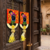 handmade shrinath ji shubh labh decorative hanging with flower festive home wall hanging (pack of 2)