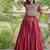 Reyon Gamthi Mirror Work Lehenga Choli Gota Patti Lace Double Ghera 5M Flair Gujarati Navratri Garba Wear