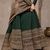 Bottle Green Designer Embroidered Border Lehenga Choli with Full Sleeve Blouse & Dupatta