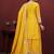 Yellow chinon silk sequence embriordered sharara suit