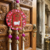 handmade shubh labh floral hanging with beads decorative tassels festive home hanging (pack of 2)
