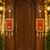 shubh labh cow golden border door hanging with pearl beads decorative home wall hanging (pack of 2)