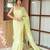 chitra handloom cotton blend saree with zari motifs & pallu 