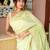 chitra handloom cotton blend saree with zari motifs & pallu 