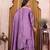 Lavender chinon silk sequence embriordered sharara suit